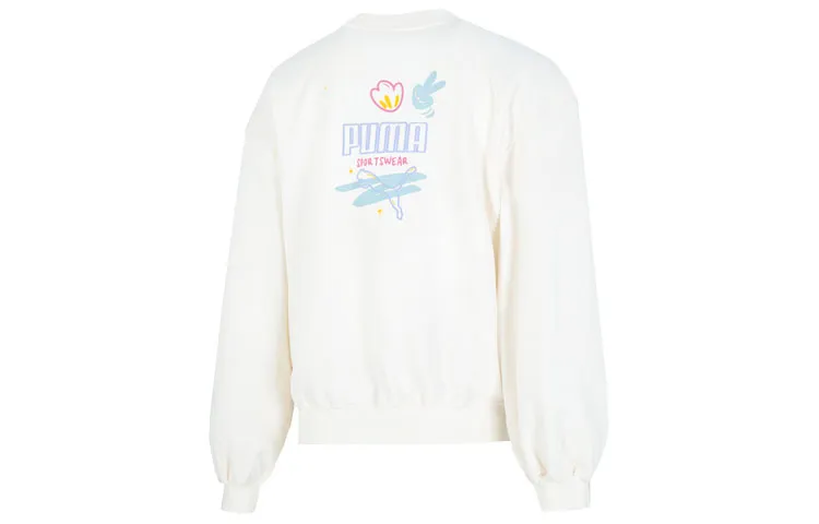 PUMA Sweatshirt Fall Women's Ivory