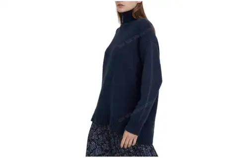 UNIQLO X Clare Waight Keller Sweaters Women's Navy Blue Turtleneck Moderate Other