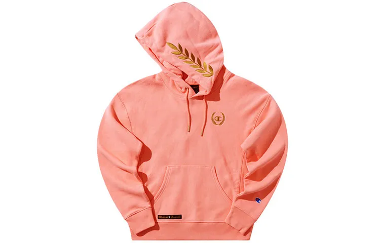 Champion Solid Color Hooded Pullover Fleece Lined Long Sleeved Sweatshirt European Version, Winter Women's