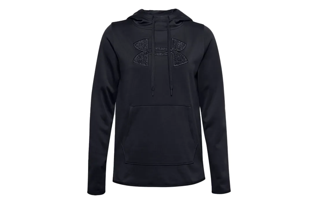Under Armour Sweatshirts Women's Black Hooded Moderate Straight Fit