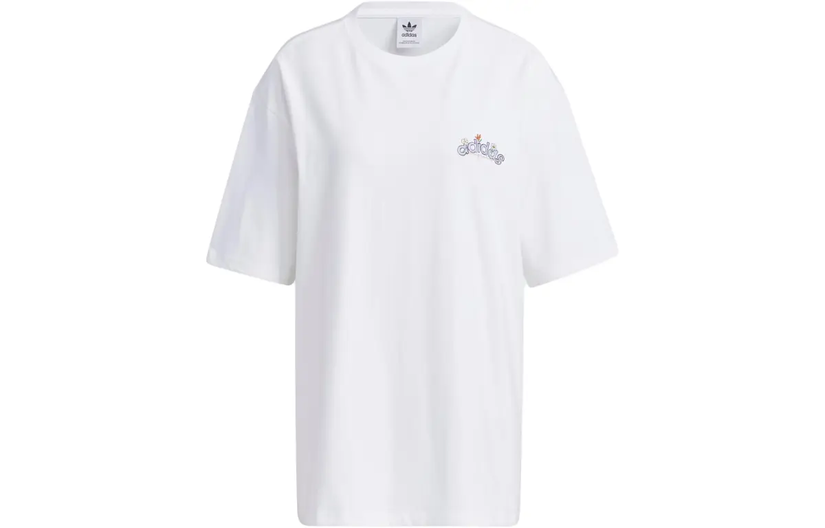 Adidas Originals Drop Shoulder Sleeve T Shirt Women's White