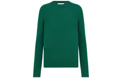 DIOR Sweaters Women's Green Crew Neck Moderate Other