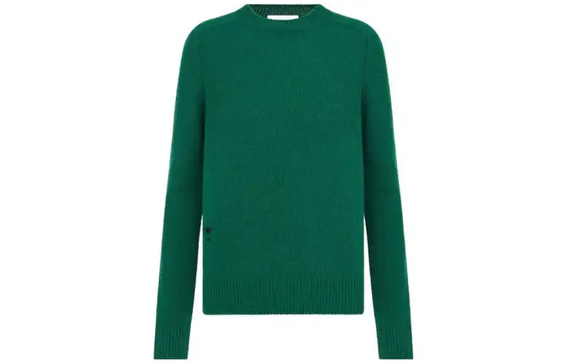 DIOR Sweaters Women's Green Crew Neck Moderate Other