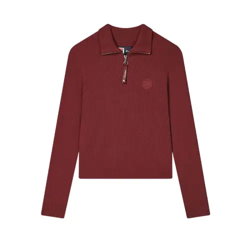 FILA x ETUDES Sweater Women's Song Wei'er Burgundy