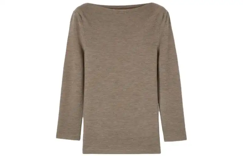 Loro Piana Cocooning Boat Neck Jumper Sweater Women's Brown