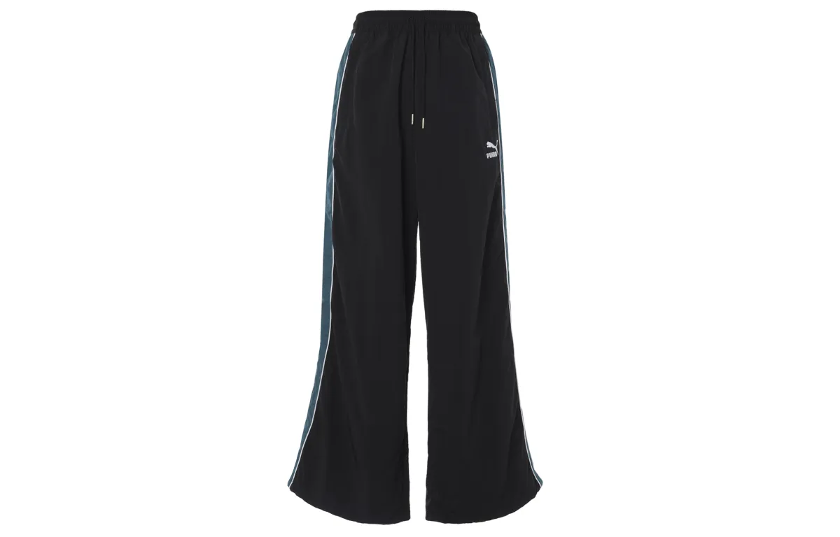 PUMA Casual Pants Unisex Black Moderate Straight Fit Pants