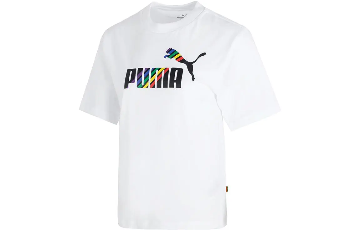 PUMA Drop Shoulder Sleeve T Shirt Women's White