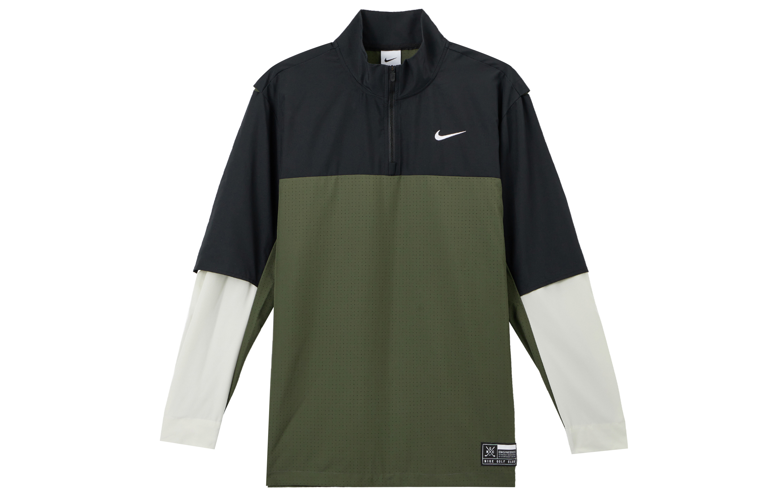 Nike Club Golf Dri Fit Golf Clothing Men’s Black/Khaki Green/Light Bone/White