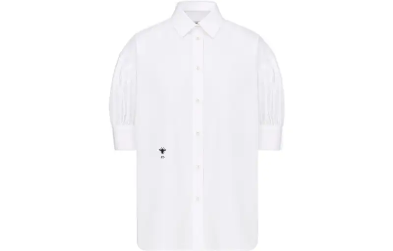 DIOR Quarterly New Products Shirts Women's White Lapel Moderate Other