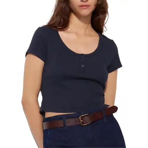 UNIQLO T Shirt Women's Navy Blue