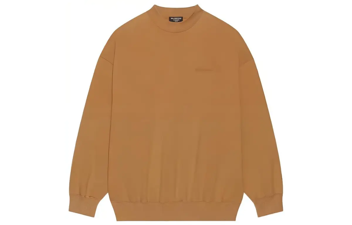 Balenciaga Sweatshirts Women's Khaki Crew Neck Moderate Heavyweight