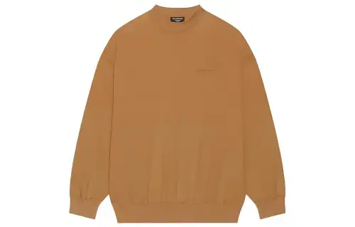 Balenciaga Sweatshirts Women's Khaki Crew Neck Moderate Heavyweight