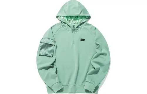 ANTA Sweatshirts Women's Capo Green Hooded Moderate Regular