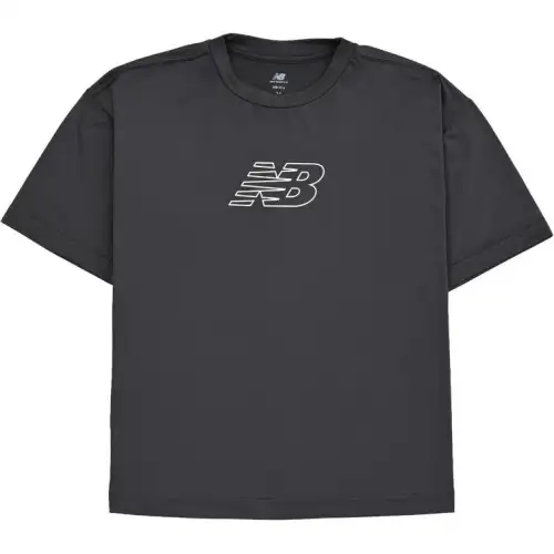 New Balance Drop Shoulder Sleeve T Shirt Women's Black