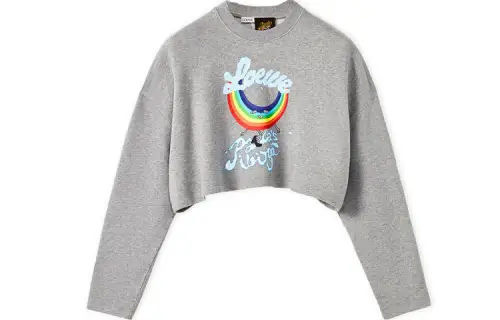 LOEWE Sweatshirts Women's Gray Crew Neck Moderate