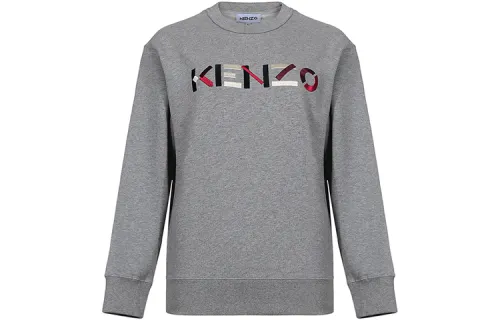 Kenzo embroidered-logo cotton sweatshirt