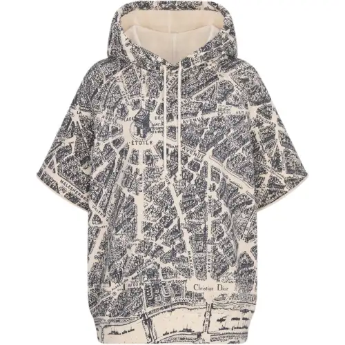 DIOR Sweatshirts Women's Beige Hooded Moderate Other