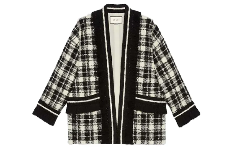 【Previous Season】tweed long-sleeve coatigan