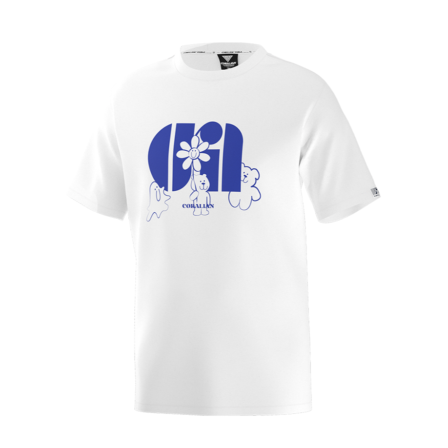 CORALIAN Badminton Jersey Unisex White
