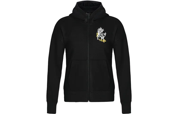 Under Armour Sweatshirts Women's Black Hooded Moderate Straight Fit