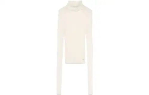 GUCCI Sweaters Women's Ivory White Turtleneck Moderate Other