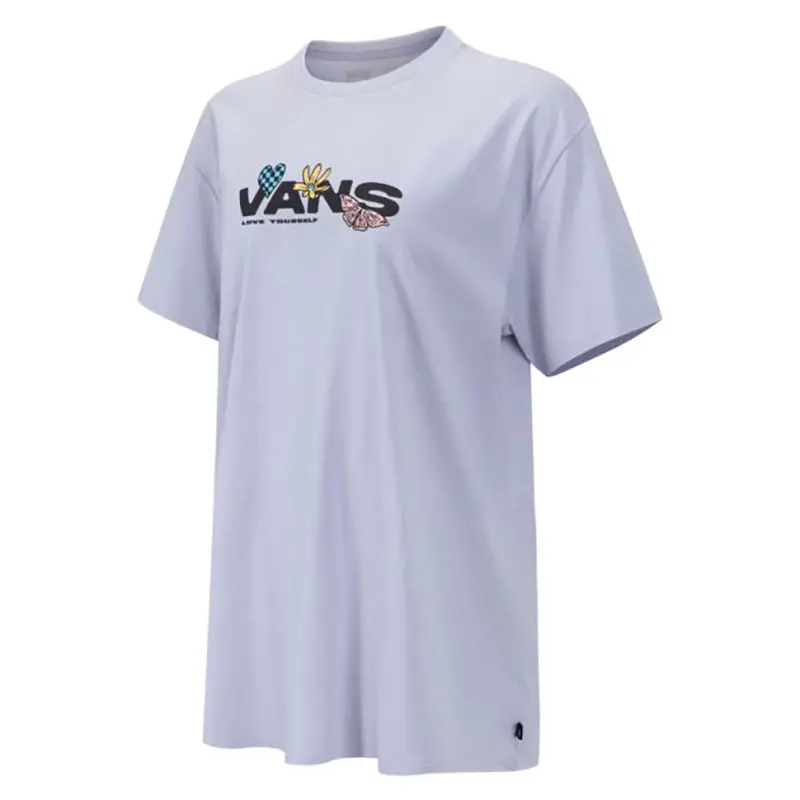 Vans Drop Shoulder Sleeve T Shirt Women's White