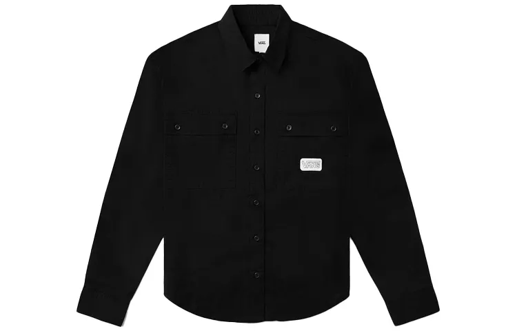 Vans Shirts Women's Black Square Collar Moderate Other