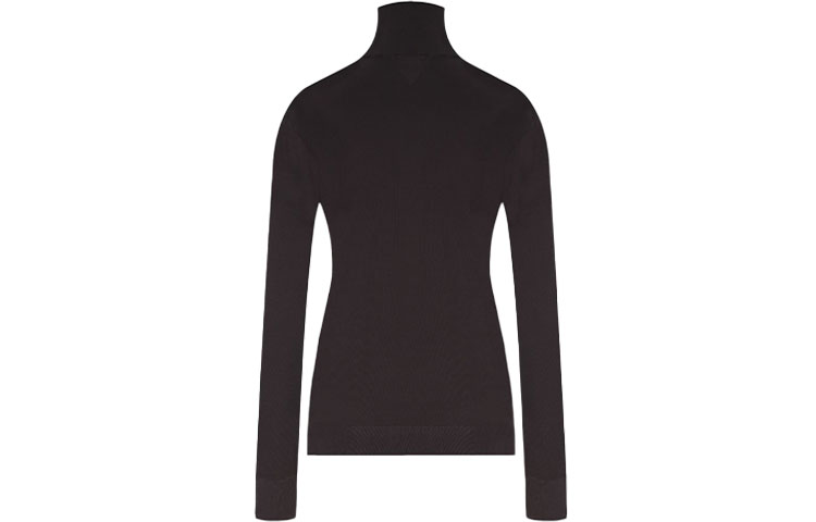 Женская водолазка Bottega Bottega Veneta FW21 Logo (черная)