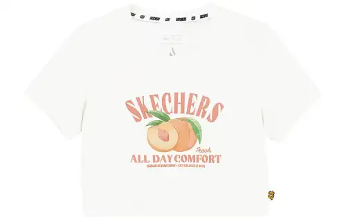 Skechers T Shirt Women's Marshmallow White