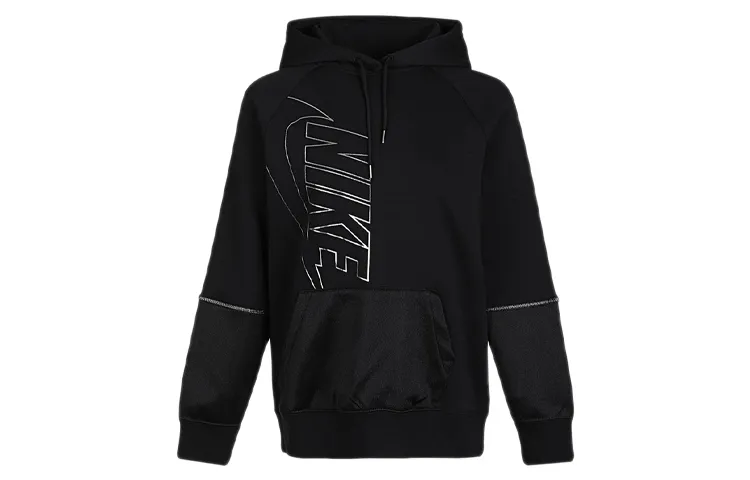 Nike Sweatshirts Women's Black Hooded Moderate Regular