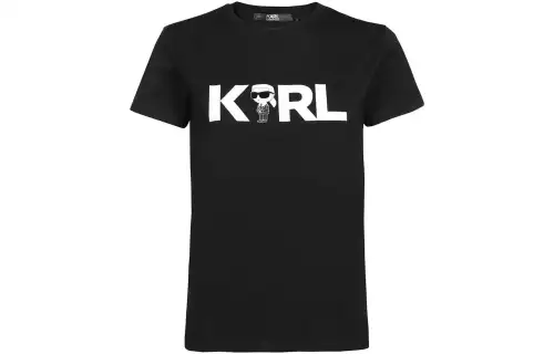 Karl Lagerfeld / Karl Lagerfeld Jeans Ikon rhinestone T-shirt