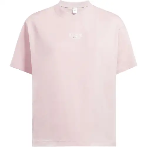 Reebok Drop Shoulder Sleeve T Shirt Women's Light Pink