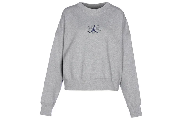 Jordan Sweatshirts Women's Gray Crew Neck Moderate Other