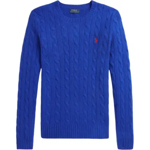 Polo Ralph Lauren Pony, long-sleeve with a round collar, royal sweater, with embroidery