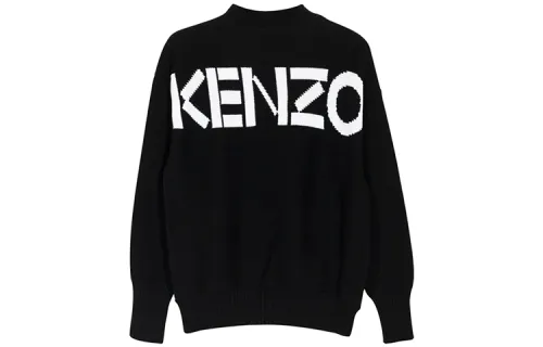 KENZO Knitwear Women's Black Crew Neck Moderate Other
