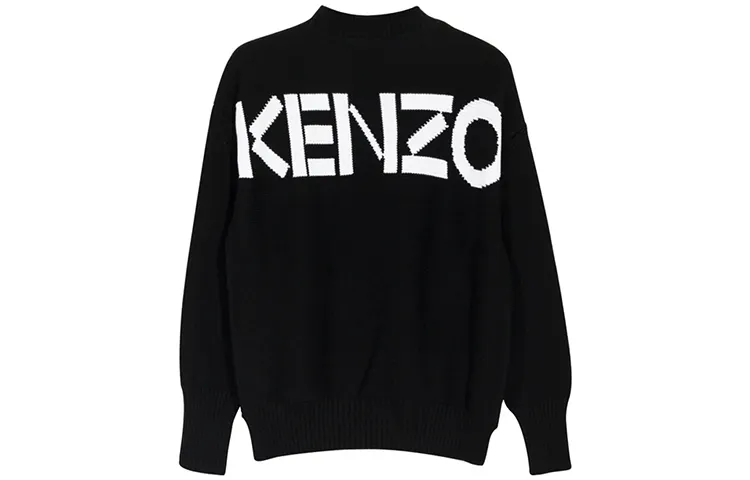 KENZO Knitwear Women's Black Crew Neck Moderate Other