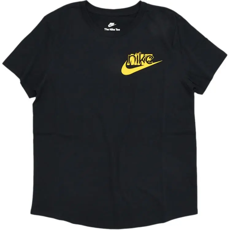 Nike T-Shirts Women's Black Crew Neck Moderate Other