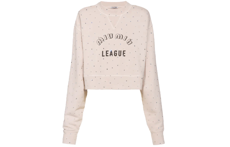 MIU MIU SS22 Sweatshirt Women's Sand Yellow