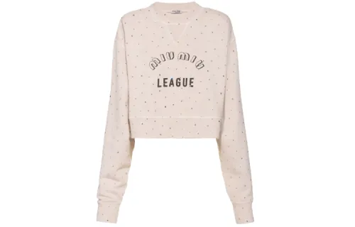 MIU MIU SS22 Sweatshirt Women's Sand Yellow