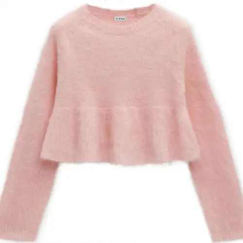 LOEWE Peplum Silhouette Knitted Sweater