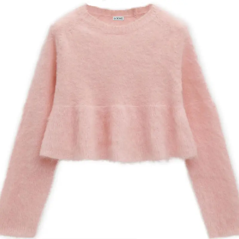 LOEWE Peplum Silhouette Knitted Sweater