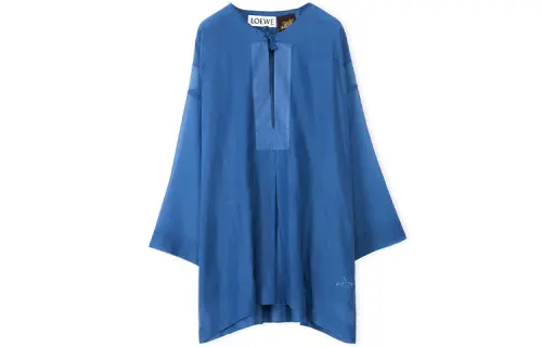 LOEWE Shirts Women's Blue Purple Crew Neck Moderate Shirt