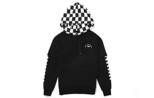 Vans Sweatshirts Women's Black Hooded Moderate Mock Two Piece