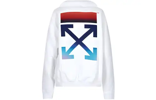 OFF WHITE Logo print Drawstring Hoodie