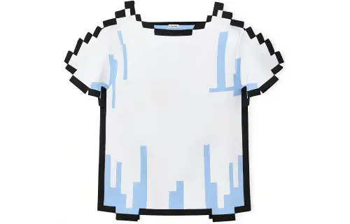 LOEWE Pixel T Shirt Women's White