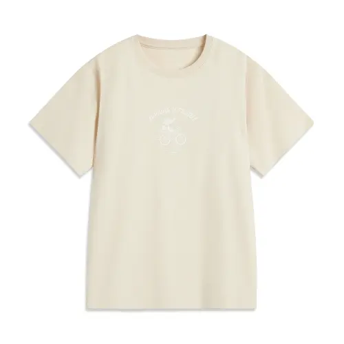 Li Ning Sports Life Collection T Shirt Women's Dune Khaki