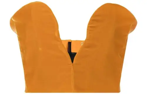 SAINT LAURENT Cropped Bustier Top
