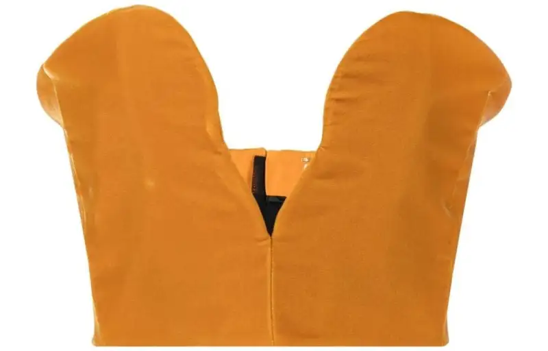 SAINT LAURENT Cropped Bustier Top