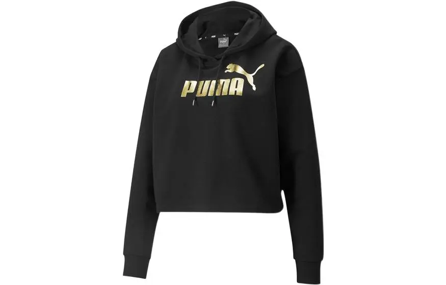 PUMA Sweatshirts Women's Black Hooded Moderate Other