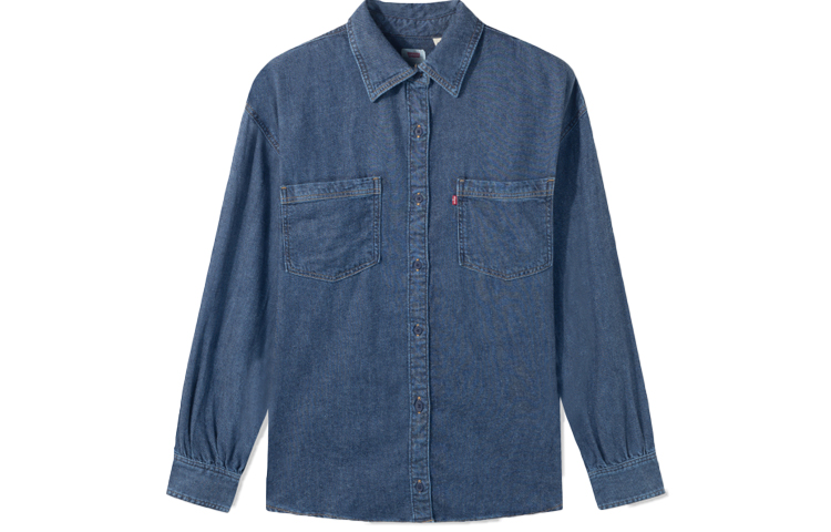 Женская рубашка Levis (синяя)